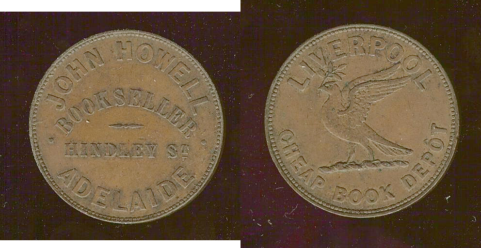 Australian token J Howell Adelaide penny aEF